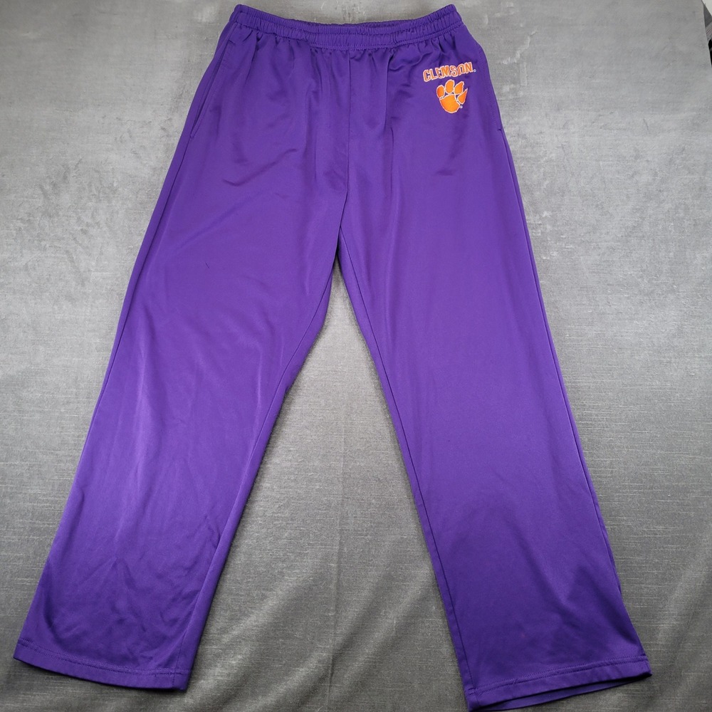 Clemson Tigers Womens XL Purple Sweatpants NCAA Lounge Pants‎ J America